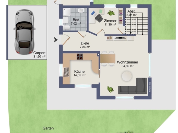 Grundriss Berndorf EG Groß
